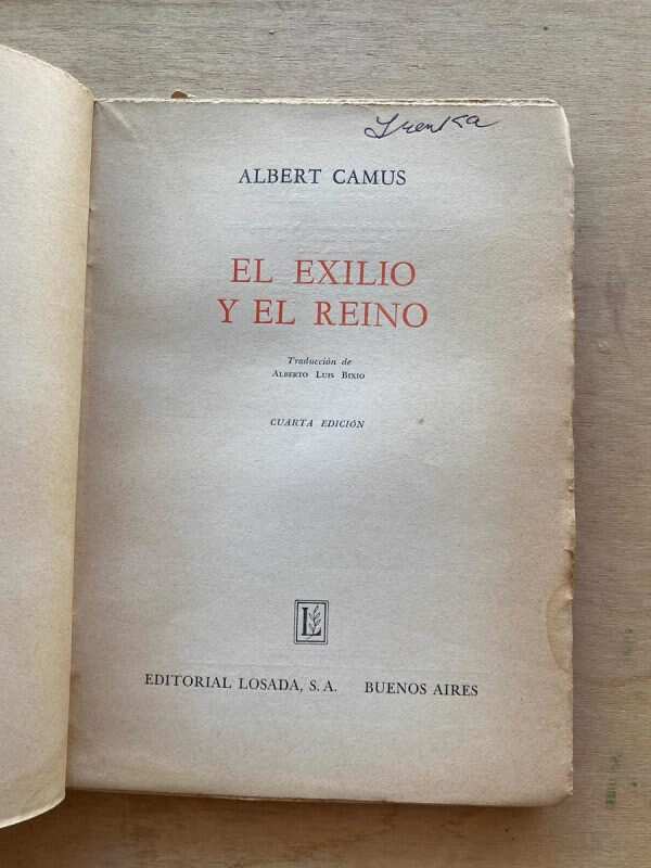 El Exilio Y El Reino - Camus, Albert (A3) - Image 2