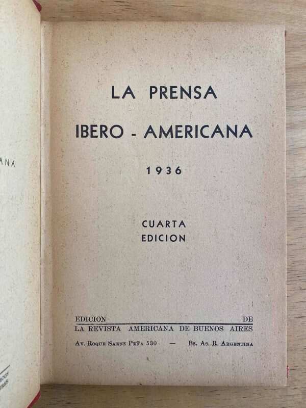 - La Prensa Ibero Americana 1936 (F2) - Image 2