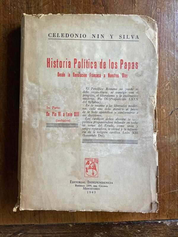Historia Politica De Los Papas (w3) - Nin Y Silva, C (W3)