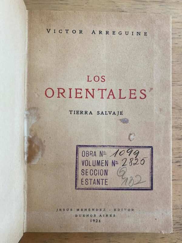 Los Orientales - Arreguine, Victor (j1)
