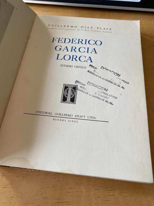 Federico Garcia Lorca - Diaz Plaja, Guillermo (C5)