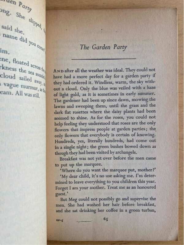 The Garden Party And Other Stories - Mansfield, K. (j5) - Image 3