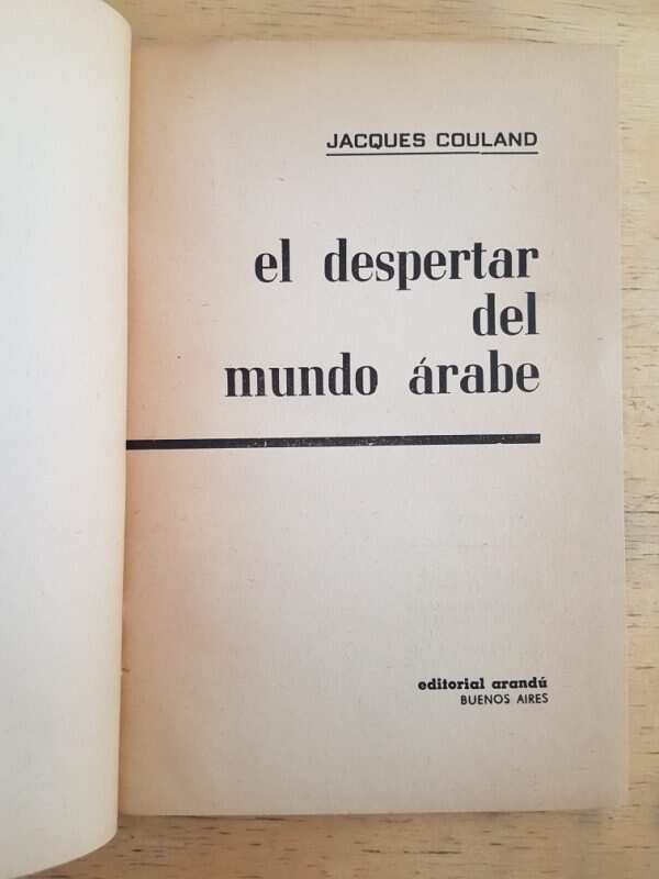 El Despertar Del Mundo Arabe - Couland, Jacques (k3) - Image 2
