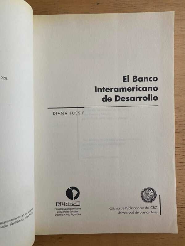 El Banco Interamericano De Desarrollo - Tussie, Diana (k2) - Image 2