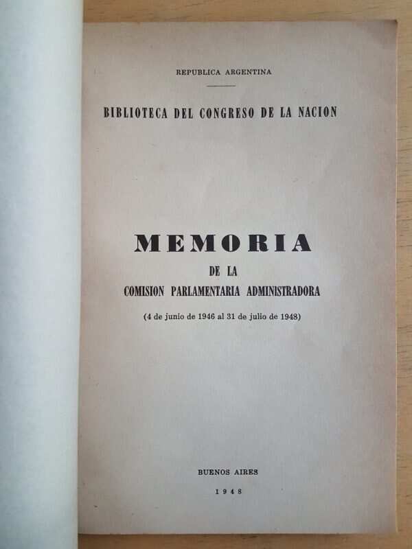 Memoria De La Comision Parlamentaria Administradora (g2) - Image 2