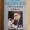Afirmaciones Publicas - Kissinger, Henry (M2)