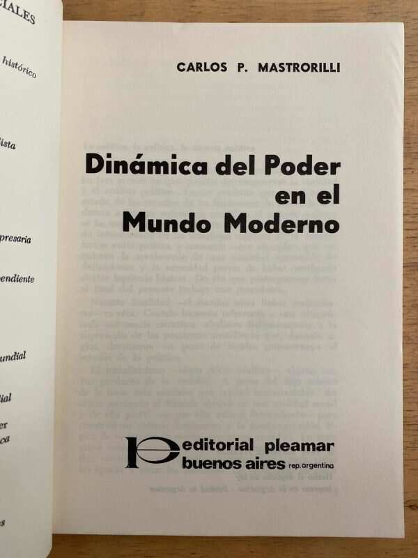 Dinamica Del Poder En El Mundo Moderno - Mastrorilli (k6) - Image 2