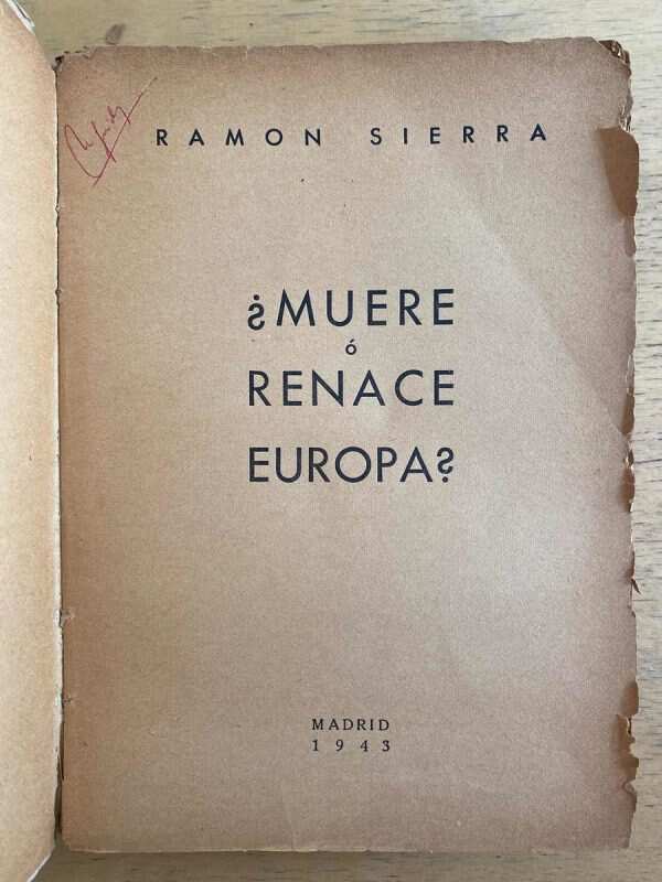 ¿muere O Renace Europa? - Sierra, Ramon (g6) - Image 2