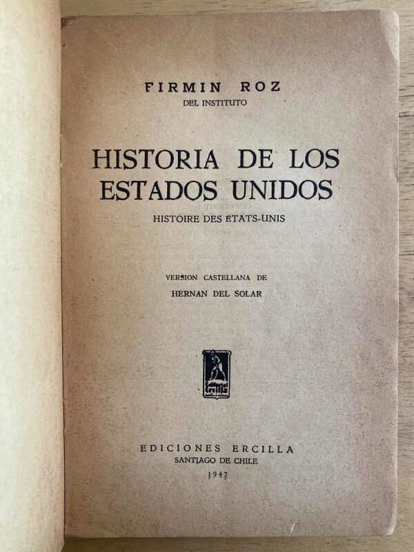 Historia De Los Estados Unidos - Roz, Firmin (g6) - Image 2