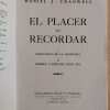 El Placer De Recordar - Cranwell, Daniel (i6) - Image 2