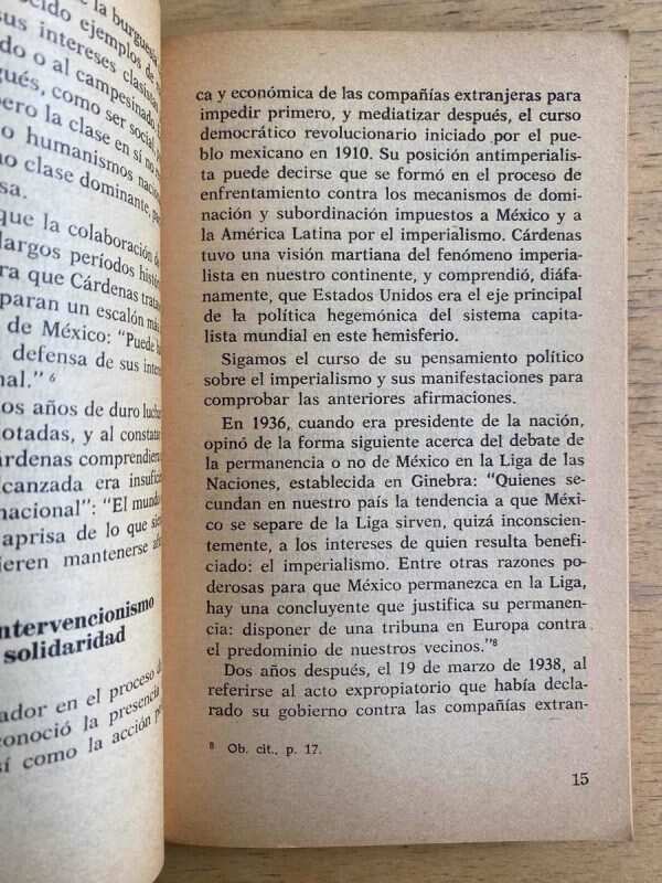 Lazaro Cardenas, Ideas Politicas Y Accion- Diaz Mendez (g1) - Image 3