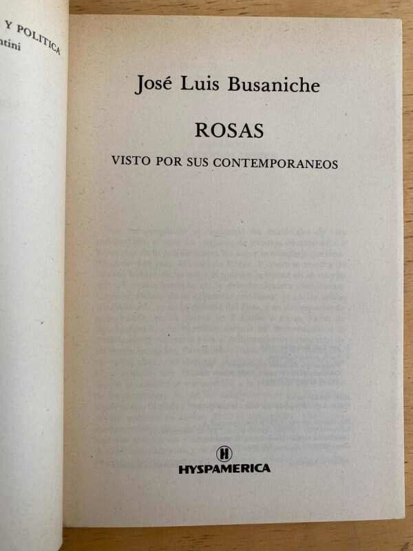 Rosas Visto Por Sus Contemporaneos - Busaniche, Jose L (h6) - Image 2