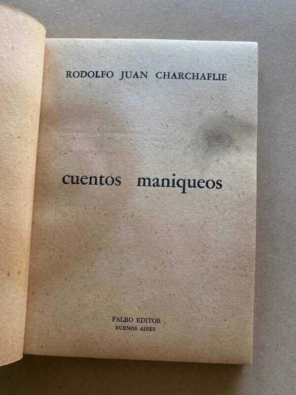 Cuentos Maniqueos - Charchaflie, Rodolfo J. (y5) - Image 2