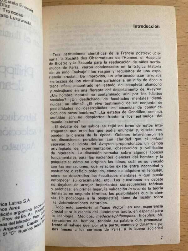 El Salvaje Del Aveyron - Pinel; Itard (h1) - Image 3