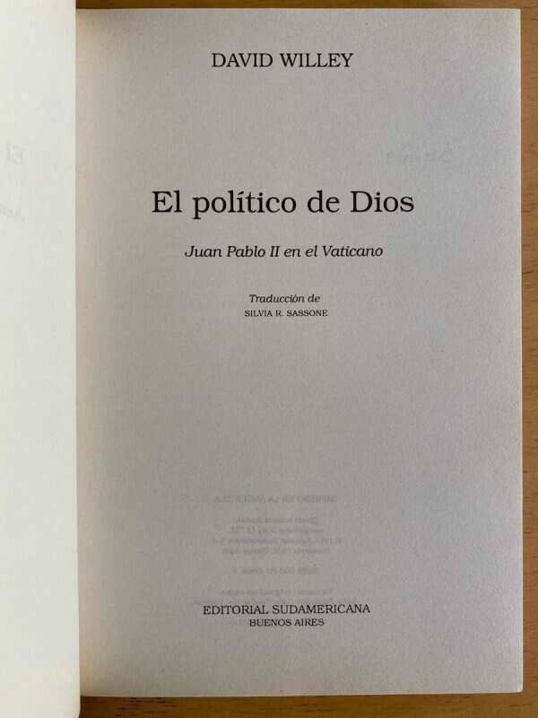 El Politico De Dios - Willey, David (j5) - Image 2