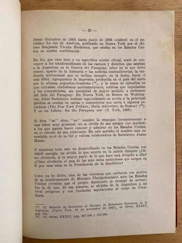 El Embajador Sarmiento - Carilla (k3) - Image 3