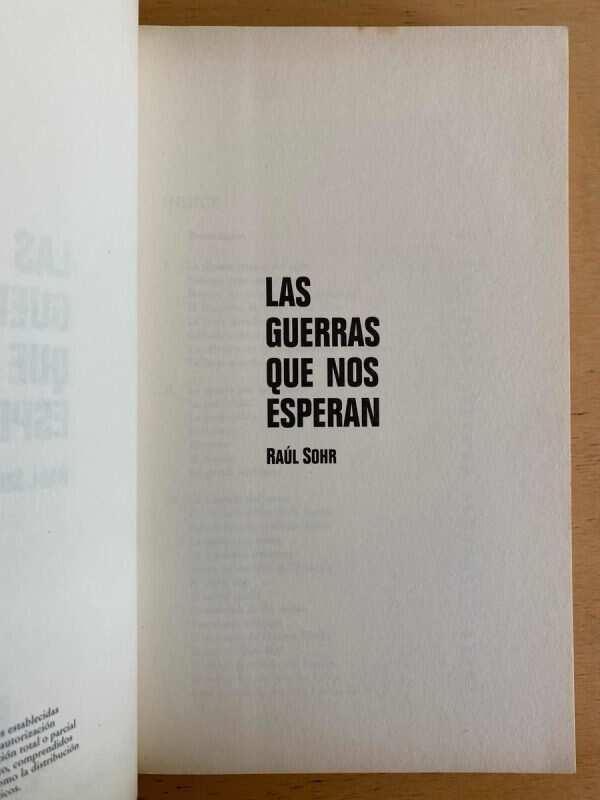 Las Guerras Que Nos Esperan - Sohr, Raul (j3) - Image 2