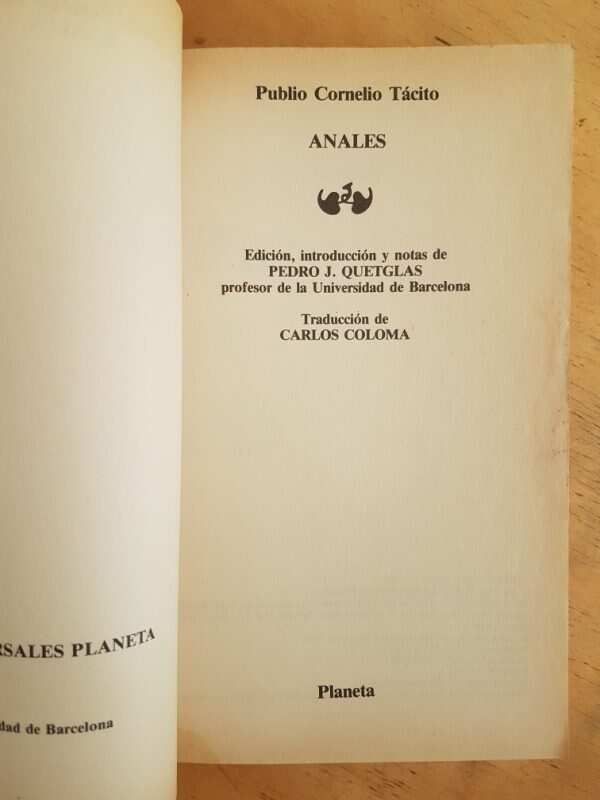 Anales - Publio Cornelio Tacito (k3) - Image 2