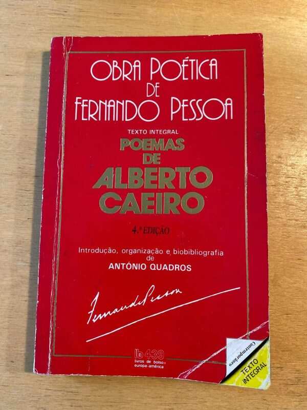 Obra Poetica De Fernando Pessoa Poemas De Alberto Caeiro (c3