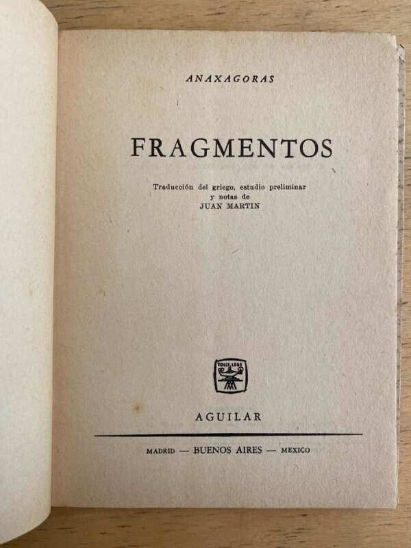 Fragmentos - Anaxagoras, (h6) - Image 2