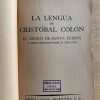 La Lengua De Cristobal Colon - Menendez Pidal, Ramon (h6) - Image 2