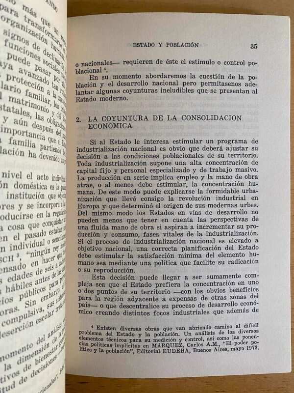 Estado Y Poblacion. Bases Para Una Politic- Villalpando (j3) - Image 3