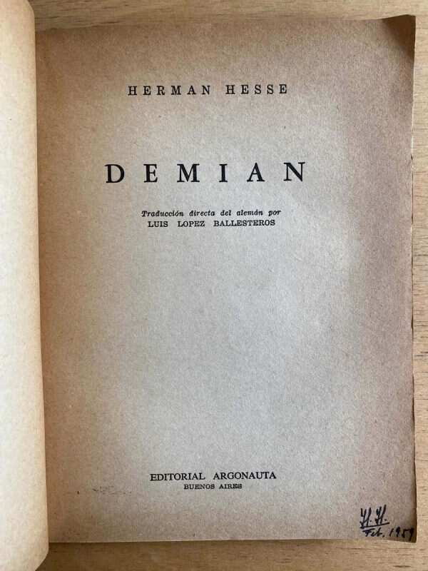 Demian - Hesse, Hermann (f3) - Image 2