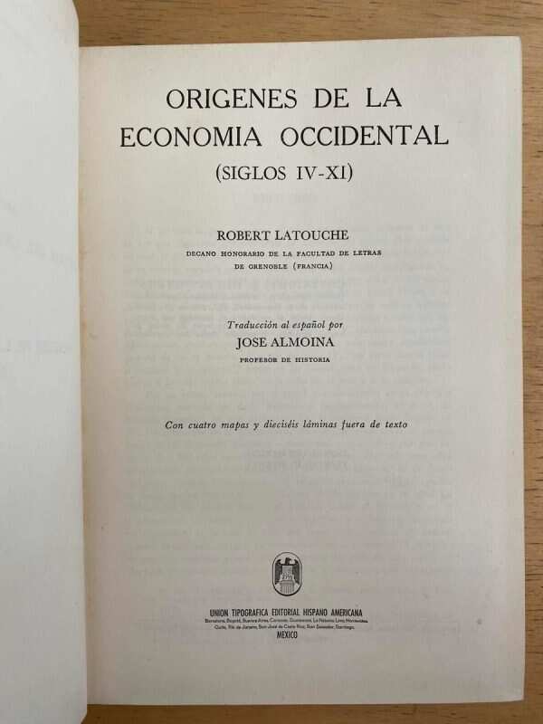 Origenes De La Economia Occidental- Latouche, R. (h6)