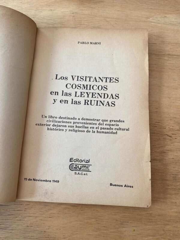 Los Visitantes Cosmicos En Las Leyendas Y En Las- Marni (u6) - Image 2