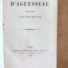 Oeuvres Choisies Du Chancelier D`aguesseau (bb5)