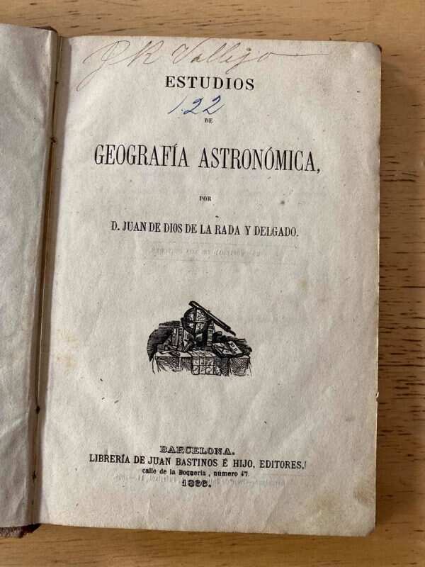 Estudios De Geografia Astronomica - De Dios De La Rada (B4) - Image 2