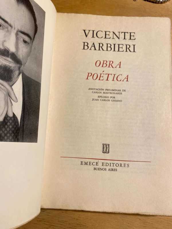Obra Poetica - Barbieri, Vicente (u5) - Image 2