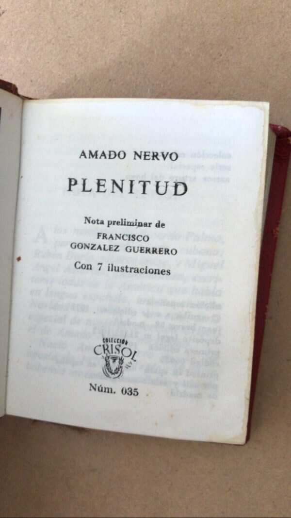 Plenitud - Amado Nervo (z1) - Image 2