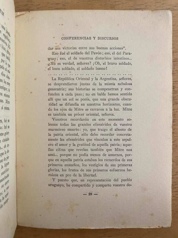 Conferencias Y Discursos - Zorrilla De San Martin, Juan (k6) - Image 3