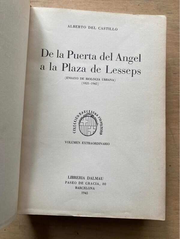 De La Puerta Del Angel A La Plaza Lesseps- Del Castillo (C6)