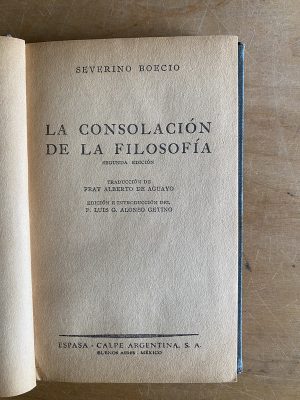 La consolacion de la filosofia - Boecio, Severino (3g2)